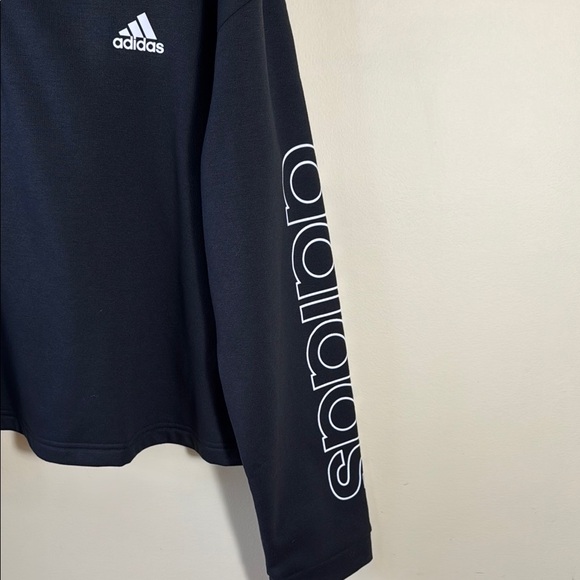 Adidas Sweatshirt Black Quarter-Zip Pullover in Size 2X  NWT‎ - Picture 6 of 11